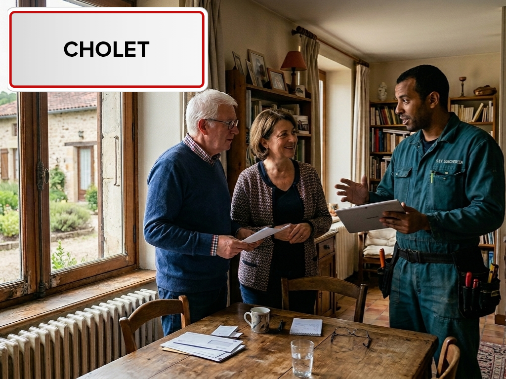 Installation de pompe à chaleur à Cholet (49300) en Maine-et-Loire