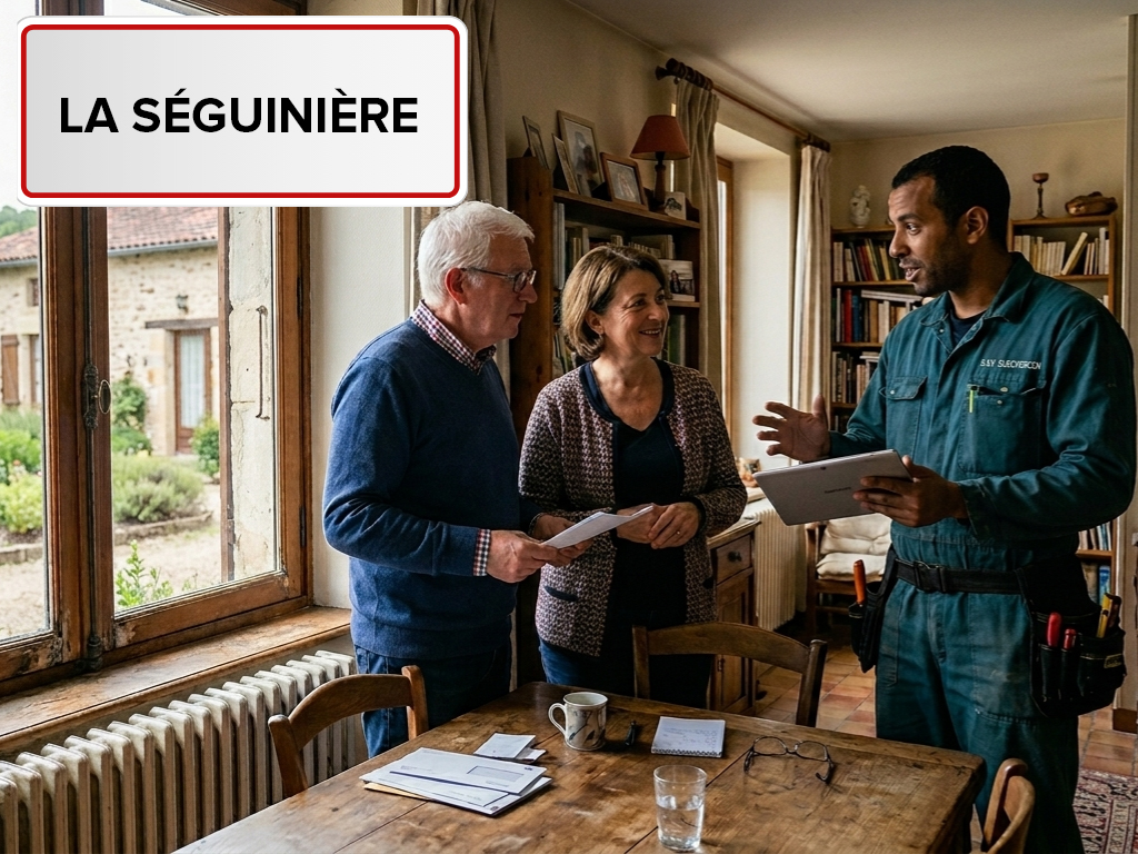 Installation de pompe à chaleur à La Séguinière (49280) en Maine-et-Loire