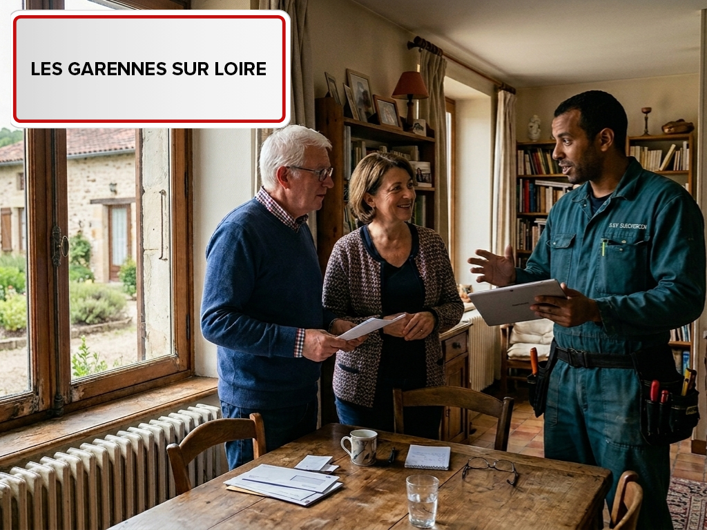 Installation de pompe à chaleur à Les Garennes sur Loire (49320) en Maine-et-Loire